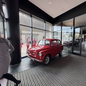 At the hotel lobby in Tartu