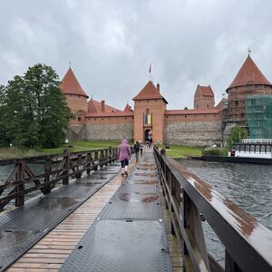The old walled city of Trakai